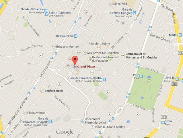 Where is Maison du Roi on map Brussels