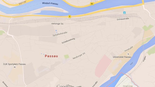 Map of Passau Germany