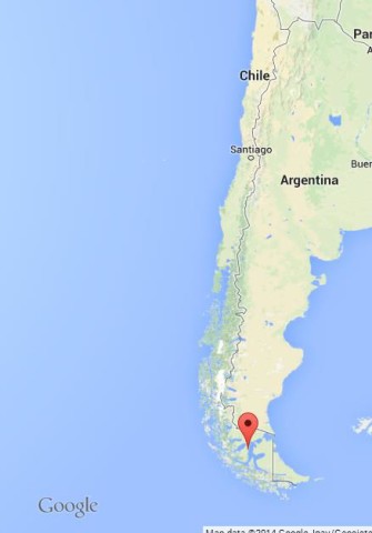 location Punta Arenas on Map of Chile