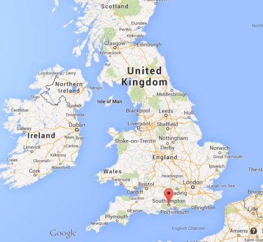 Where is Southampton on Map of UK