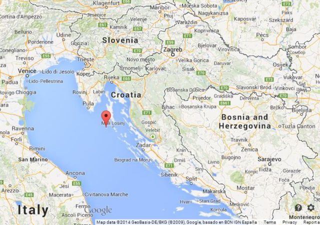 Where is Susak on Map of Croatia