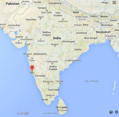 Where is Vasco Gama on Map of India