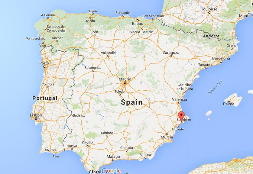 Where Is Costa Blanca On Map Spain