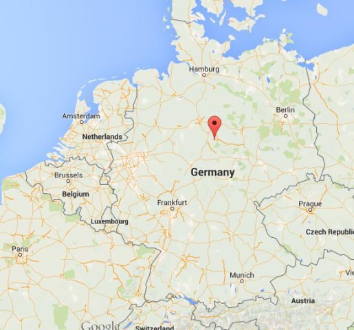 location Goslar on map Germany