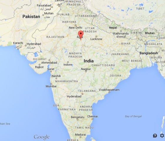 location Gwalior on map of India