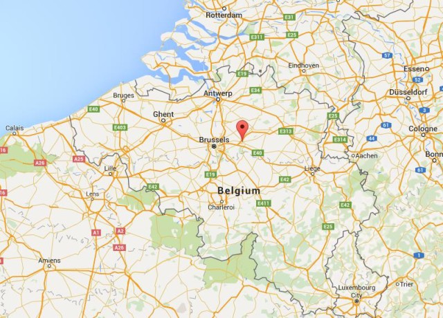 location Leuven on map Belgium