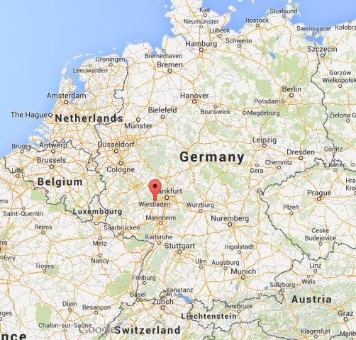 location Mainz on map Germany
