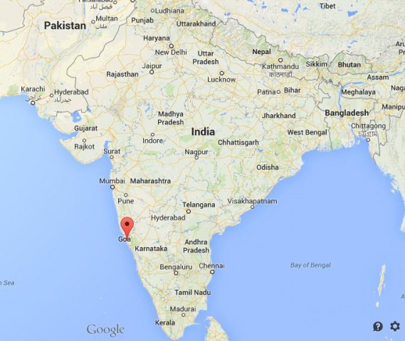 location Margao map India