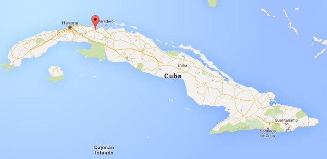 location Matanzas on map Cuba