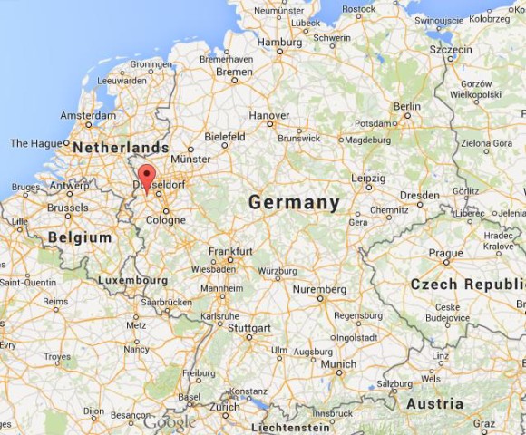 location Monchengladbach on map Germany