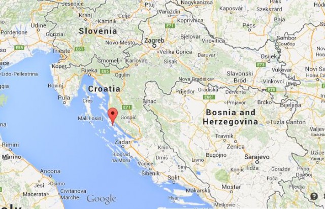 location Pag Island map Croatia