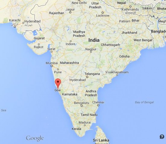 location Panaji map India