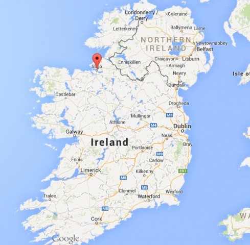 location Sligo on map Ireland