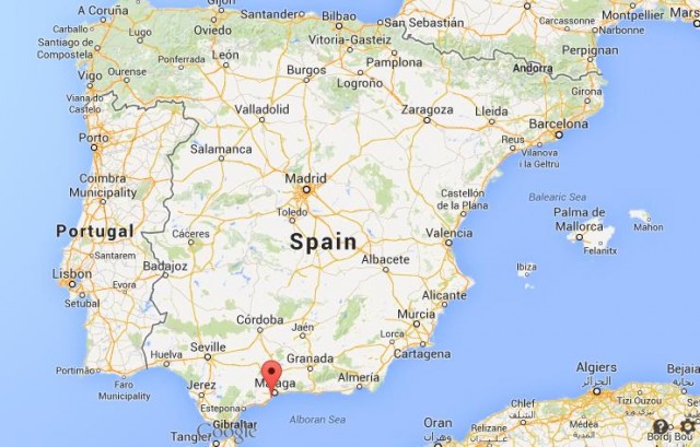location Torremolinos on map Spain