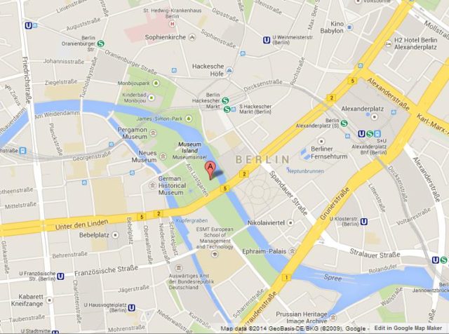 Where is Berlin Cathedral on Map of Berlin