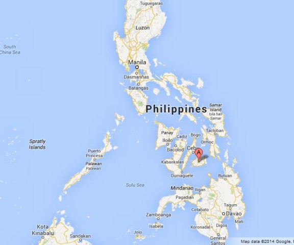 where is Bohol Island on Map of Philippines