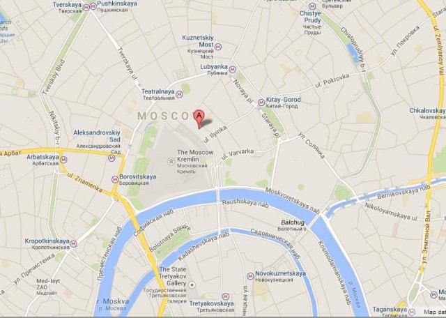 Where is GUM on Map of Moscow