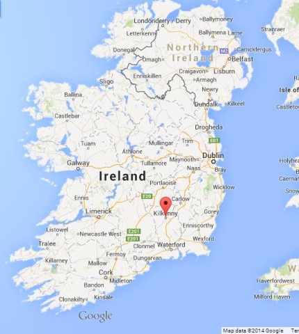 Where is Kilkenny on Map of Ireland
