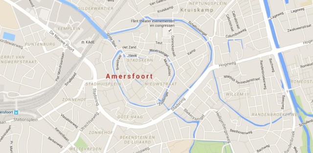 Map of Amersfoort Netherlands