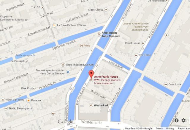 Map of Anne Frank House