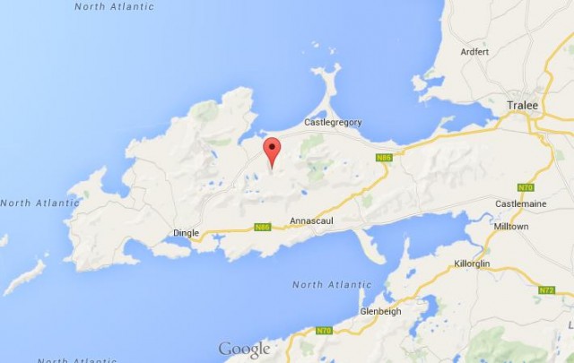 Map of Dingle Peninsula Ireland