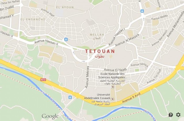 Tetouan map