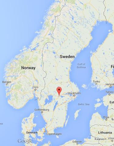 Where is Orebro map of Sweden