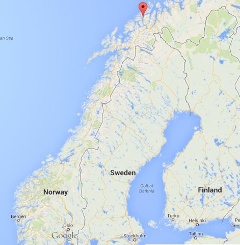 Where is Tromso on map of Norway