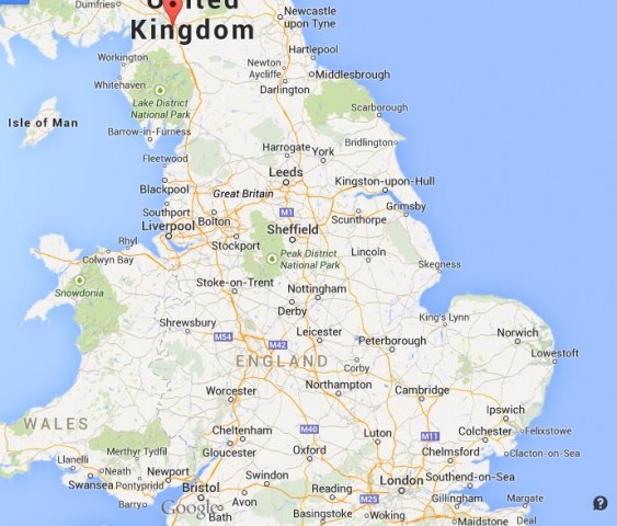 location Carlisle on map England