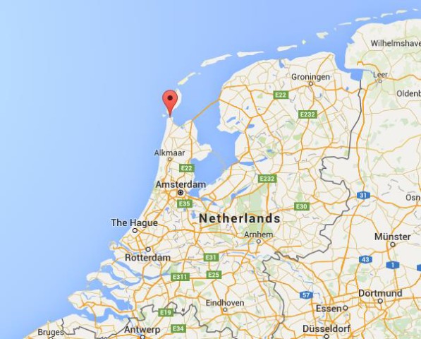 location Den Helder on map Netherlands