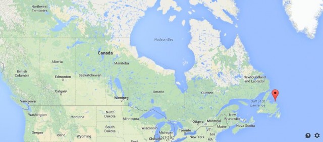 location Fogo Island map Canada
