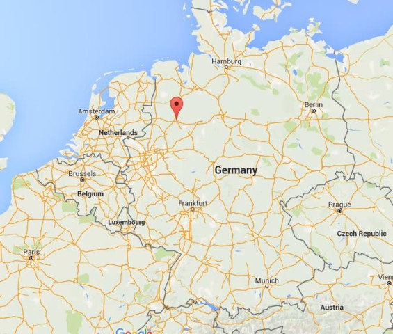 location Osnabruck on map Germany
