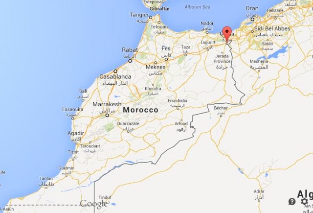  Location Oujda map Morocco
