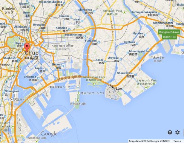 where-ginza-on-map-of-tokyo