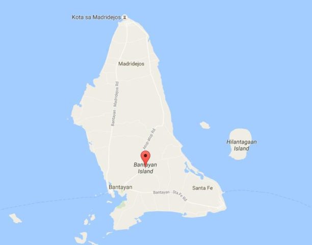 Map of Bantayan Island Philippines