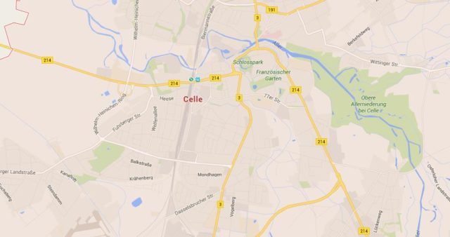 Map of Celle Germany