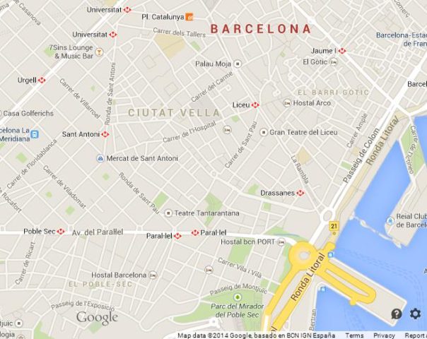 Map of Ciutat Vella