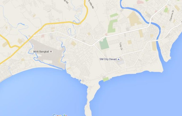Map of Davao City Philippines