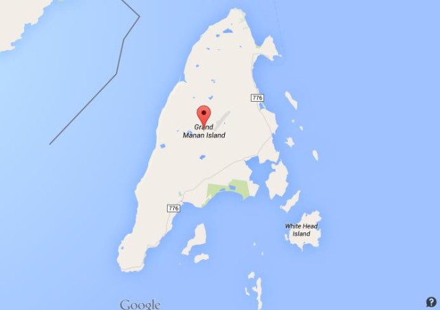 Map of Grand Manan Island Canada