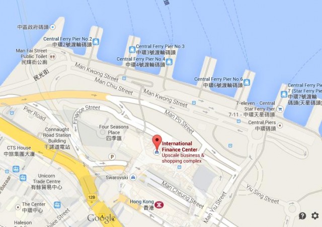 International Finance Centre map Hong Kong