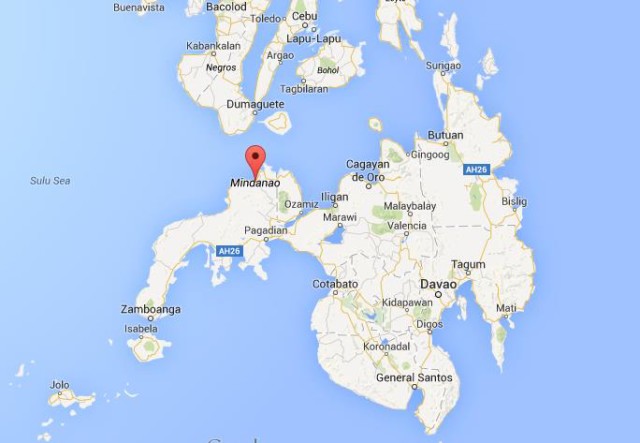 Map of Mindanao Island Philippines