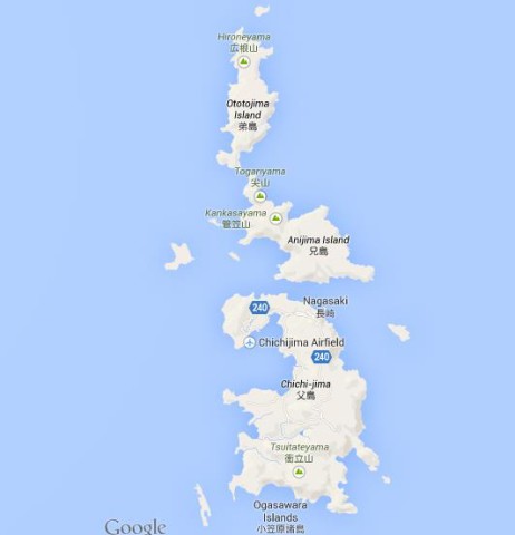 Map of Ogasawara Islands Japan