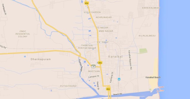 Map of Pondicherry India