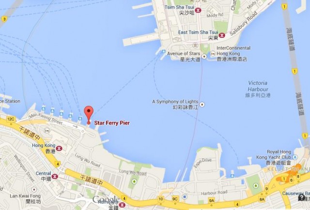 Map of Star Ferry Pier HK