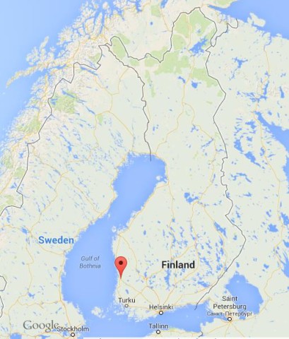 location Pori on map of Finland