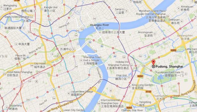 Where is Pudong on Map of Shanghai