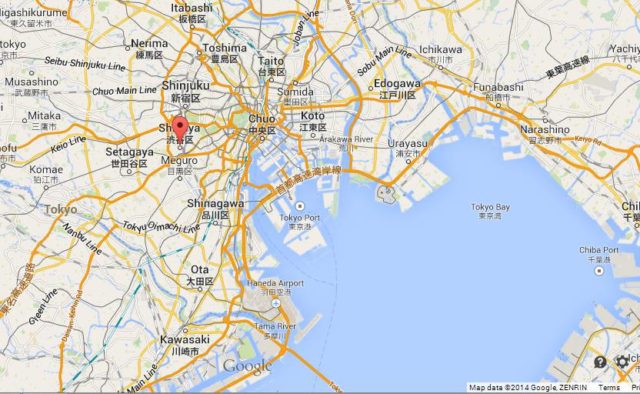 where-shibuya-on-map-of-tokyo