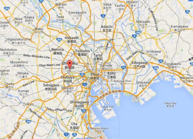 where-shinjuku-on-map-of-tokyo