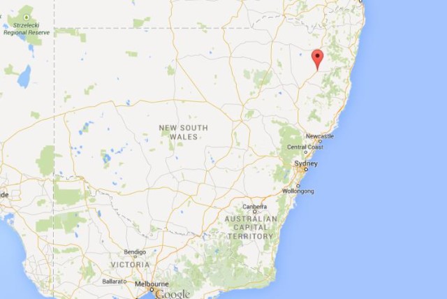 location Armidale on map of New South Wales