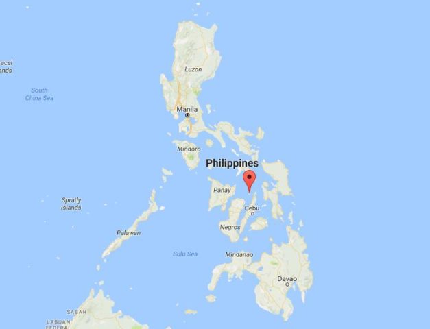 Location Bantayan Island on map Philippines